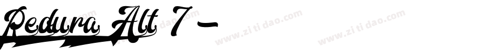 Redoura Alt 7字体转换